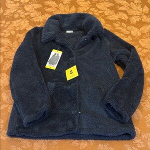 32 Degree Heat Women's Super Soft Cozy Fleece Button Jacket NAVY SMALL NEW